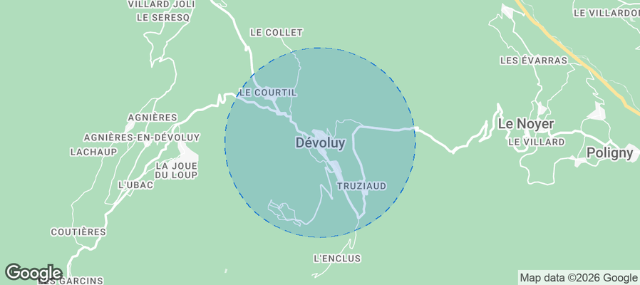 Dévoluy Airbnb map